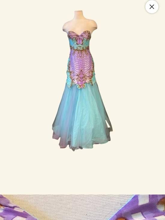 Terani Couture Dresses & Skirts - Terani Couture Purple and Aqua Mermaid Tulle Costume
